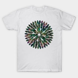 Iridescent Feathers Fractal Art T-Shirt